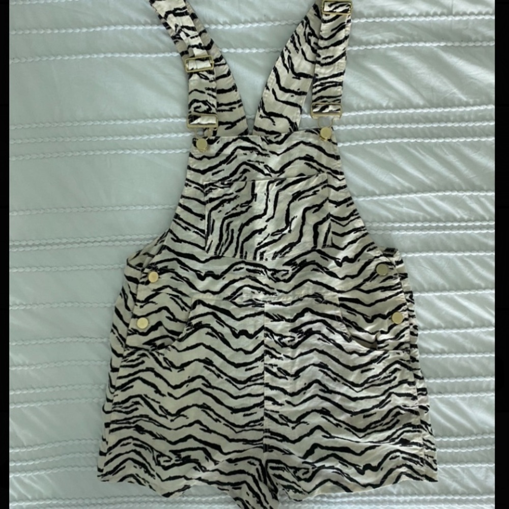 Zebra Print Kids Overalls
